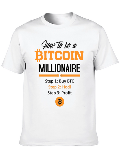 Bitcoin Millionaire T-Shirt - Hodl Crypto Tee