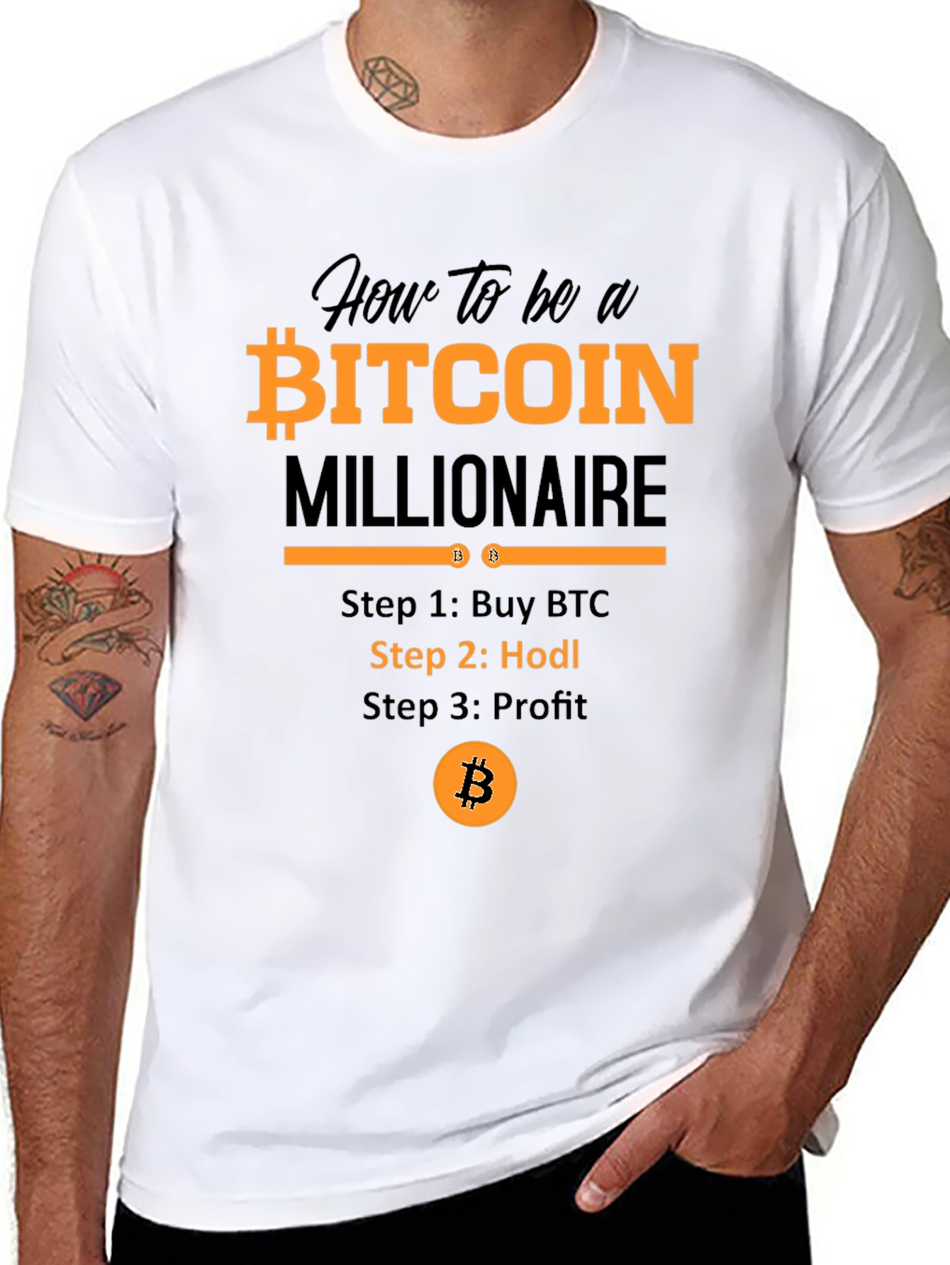 Bitcoin Millionaire T-Shirt - Hodl Crypto Tee