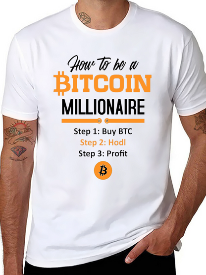 Bitcoin Millionaire T-Shirt - Hodl Crypto Tee