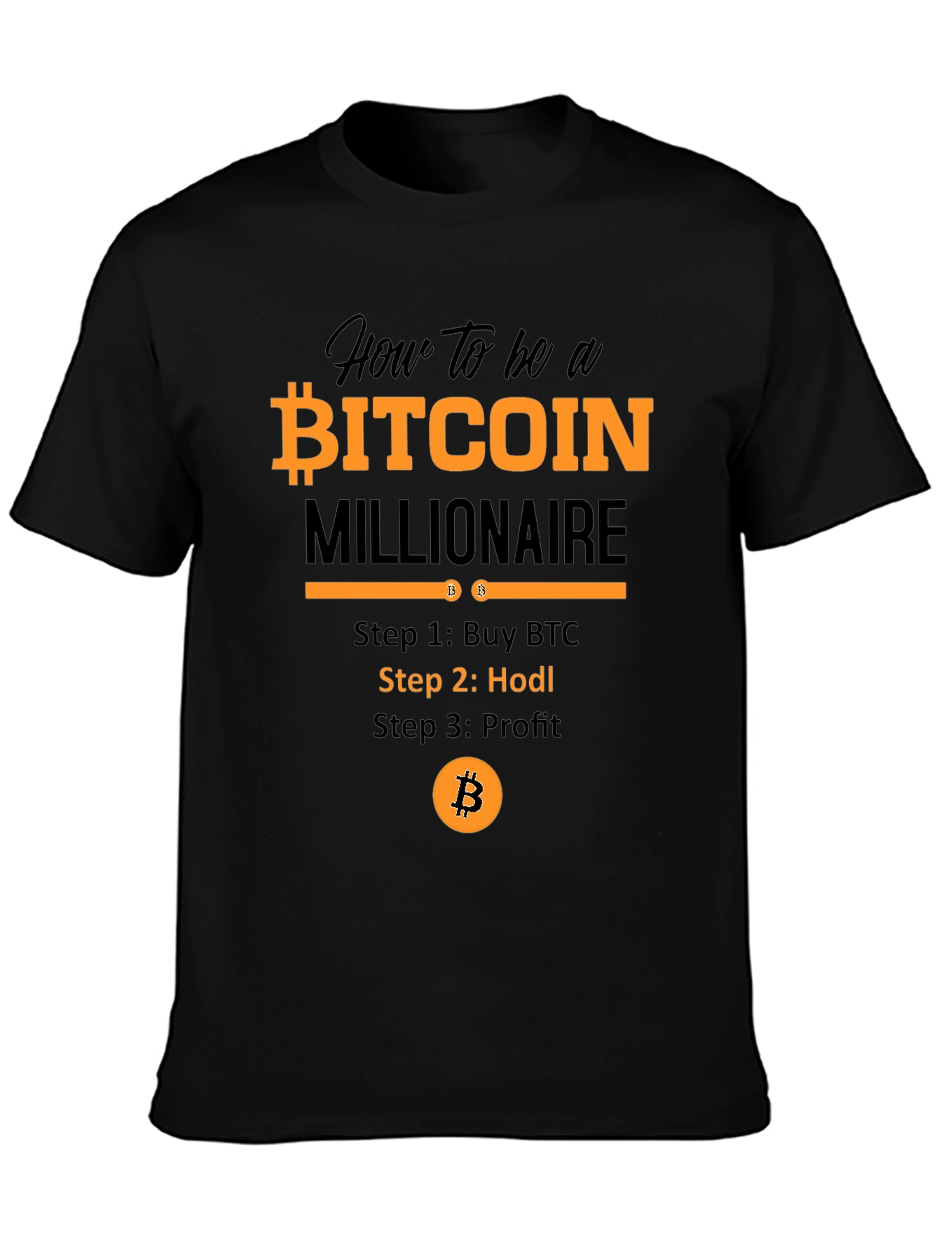 Bitcoin Millionaire T-Shirt - Hodl Crypto Tee