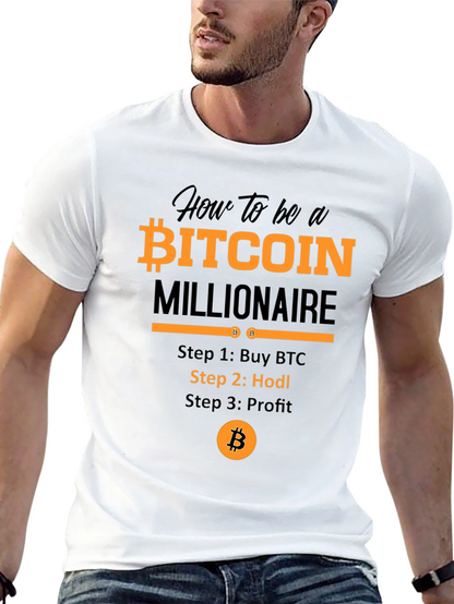 Bitcoin Millionaire T-Shirt - Hodl Crypto Tee