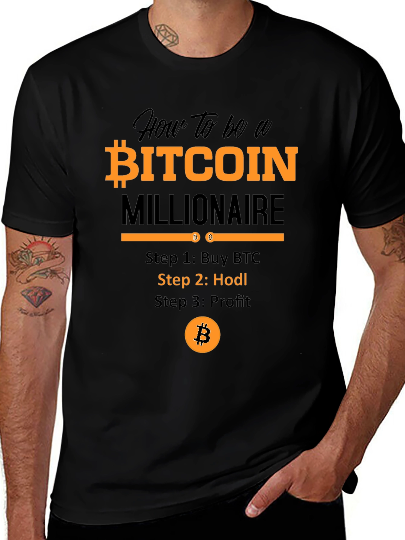 Bitcoin Millionaire T-Shirt - Hodl Crypto Tee
