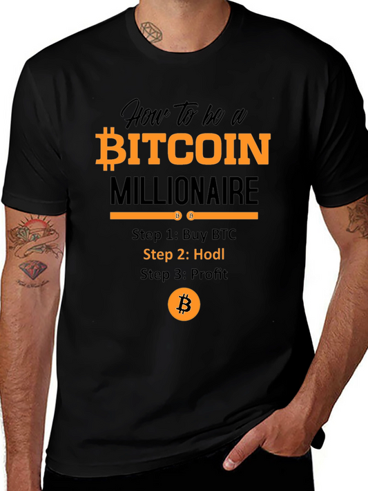 Bitcoin Millionaire T-Shirt - Hodl Crypto Tee