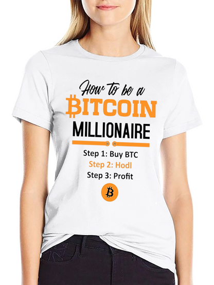 Bitcoin Millionaire T-Shirt - Hodl Crypto Tee