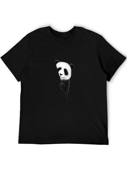 Panda Graphic Black T-Shirt