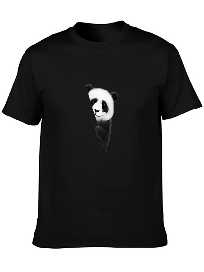Panda Graphic Black T-Shirt