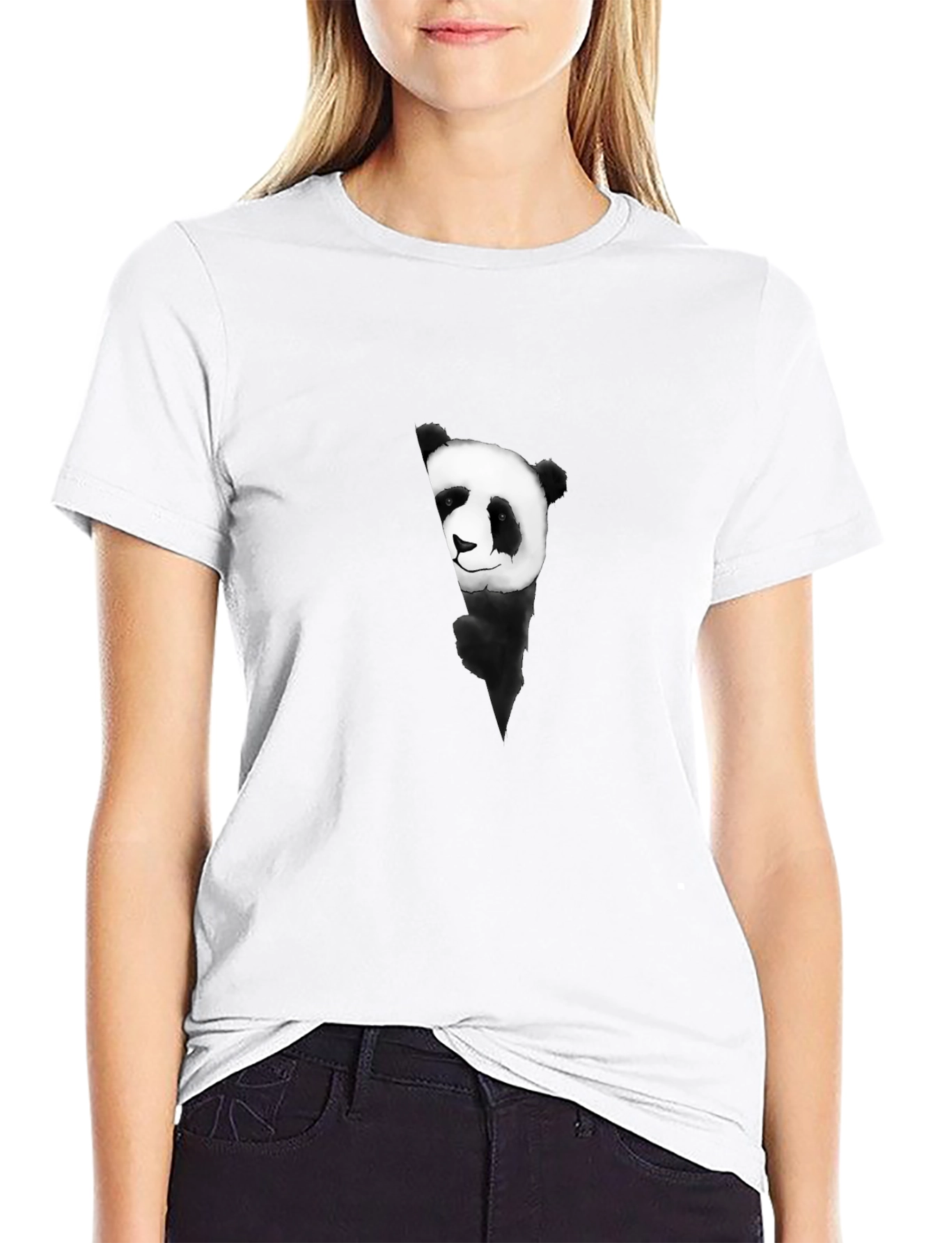 Panda Graphic Black T-Shirt