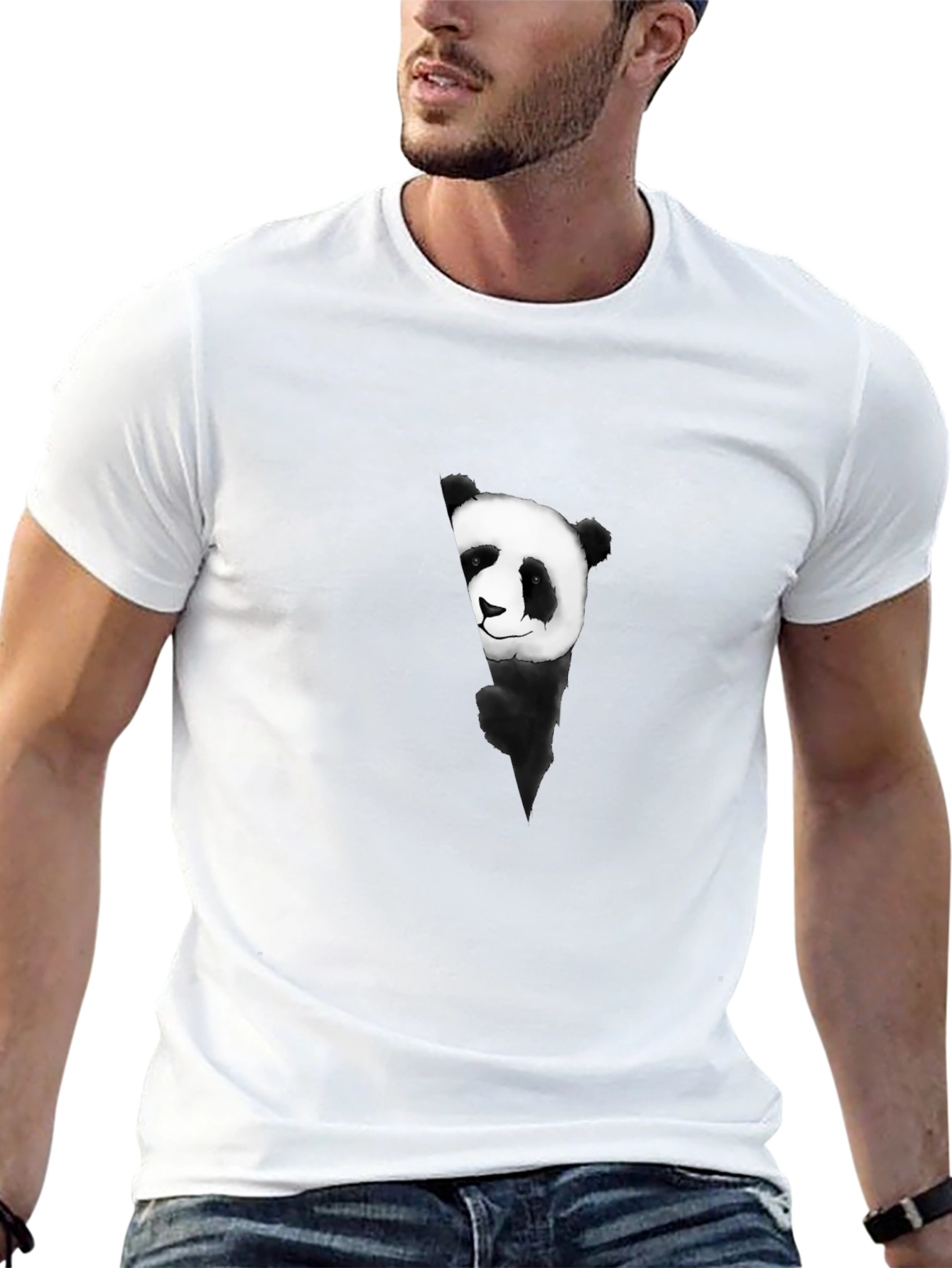 Panda Graphic Black T-Shirt