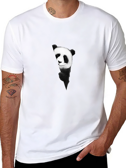 Panda Graphic Black T-Shirt