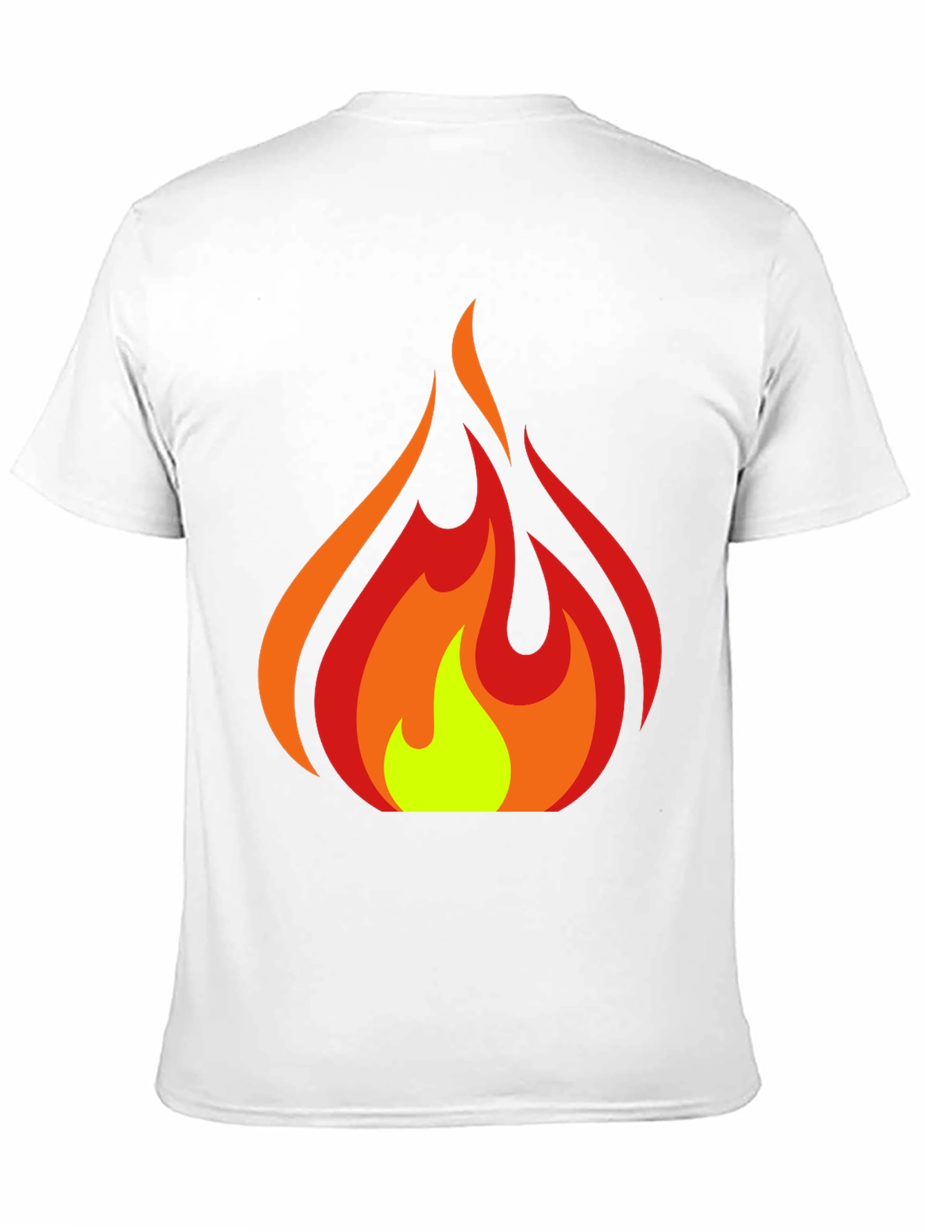 Fiery Graphic Tee - Bold Flame Design