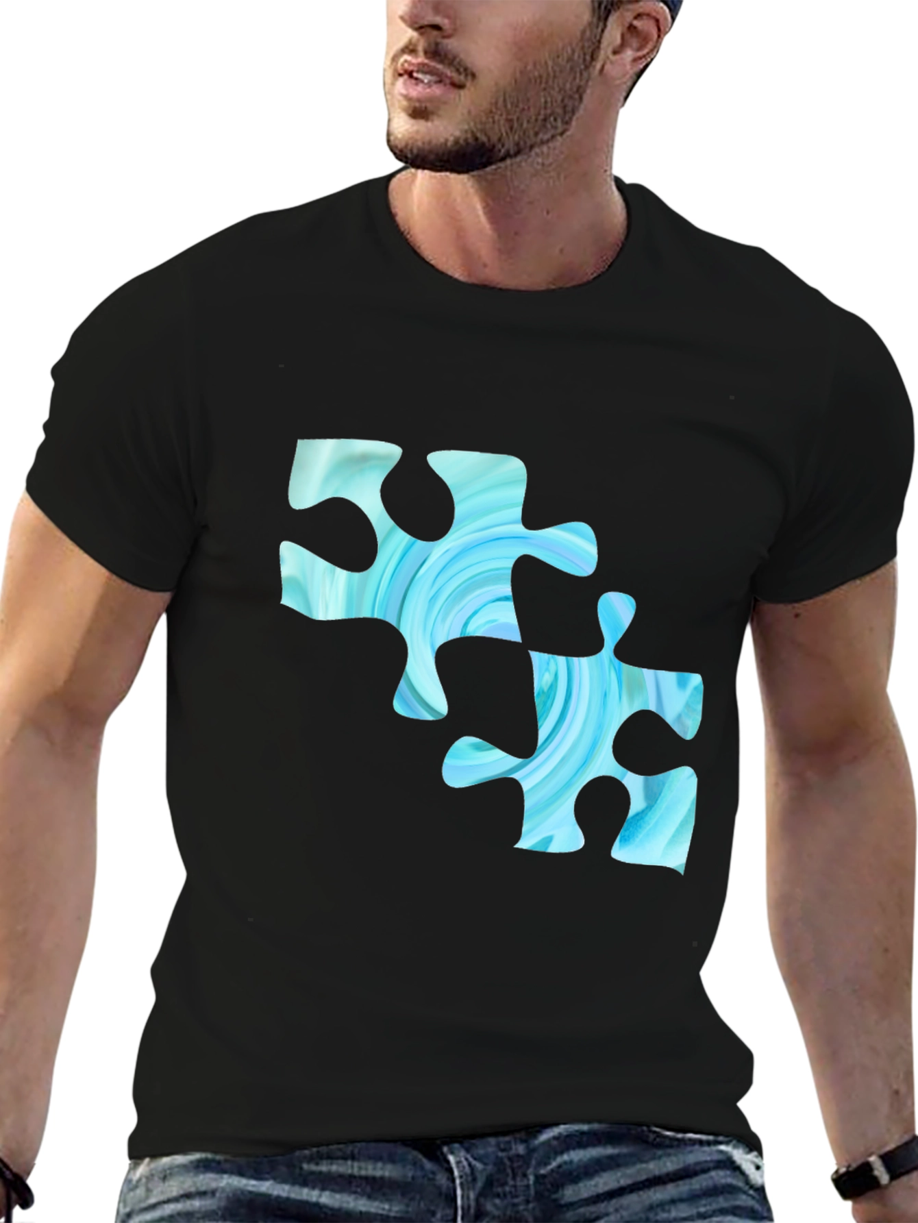 Puzzle Piece T-Shirt - Unique Design