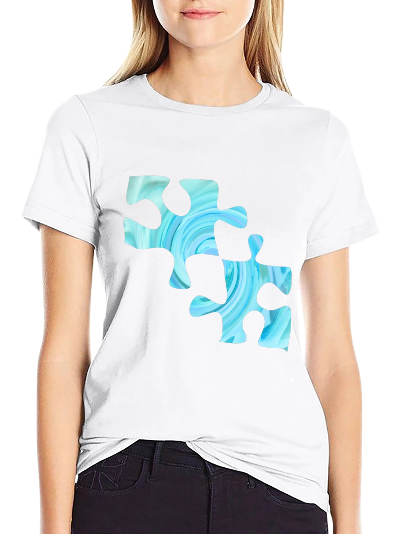 Puzzle Piece T-Shirt - Unique Design