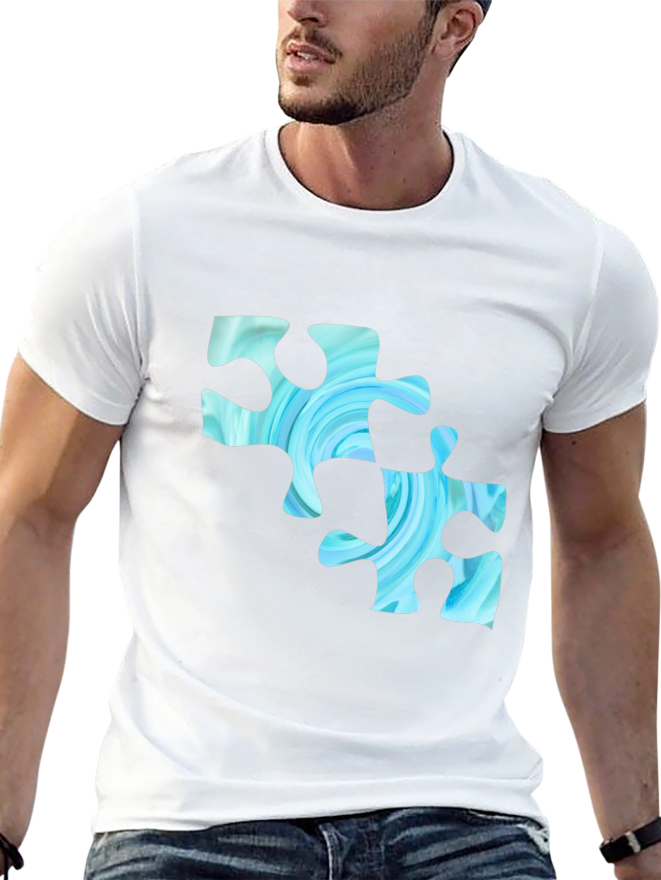 Puzzle Piece T-Shirt - Unique Design