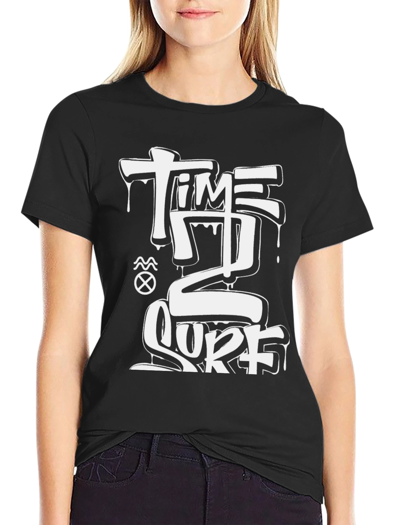 Time 2 Surf Black T-Shirt