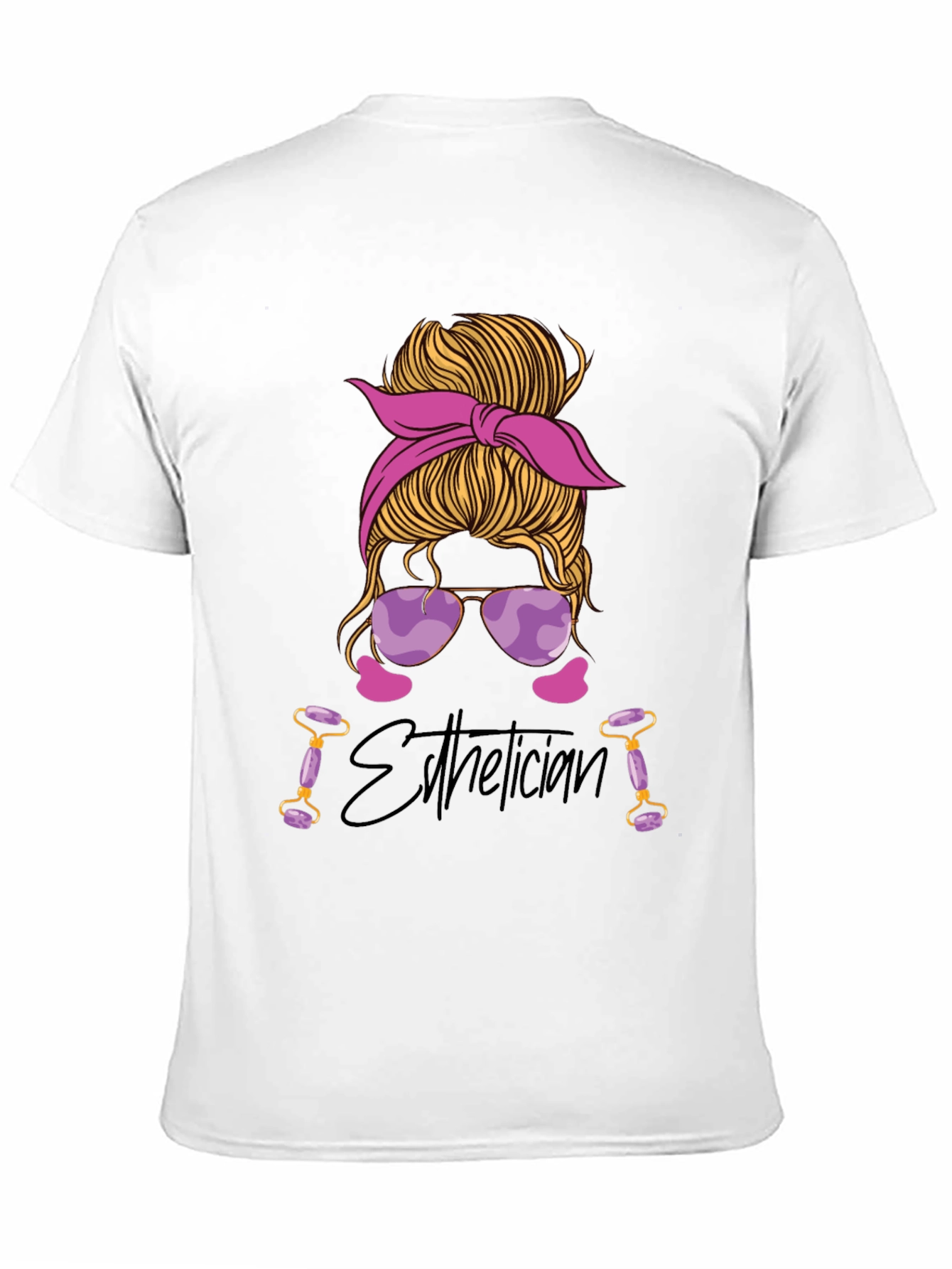 Esthetician Messy Bun T-Shirt