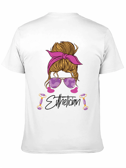 Esthetician Messy Bun T-Shirt
