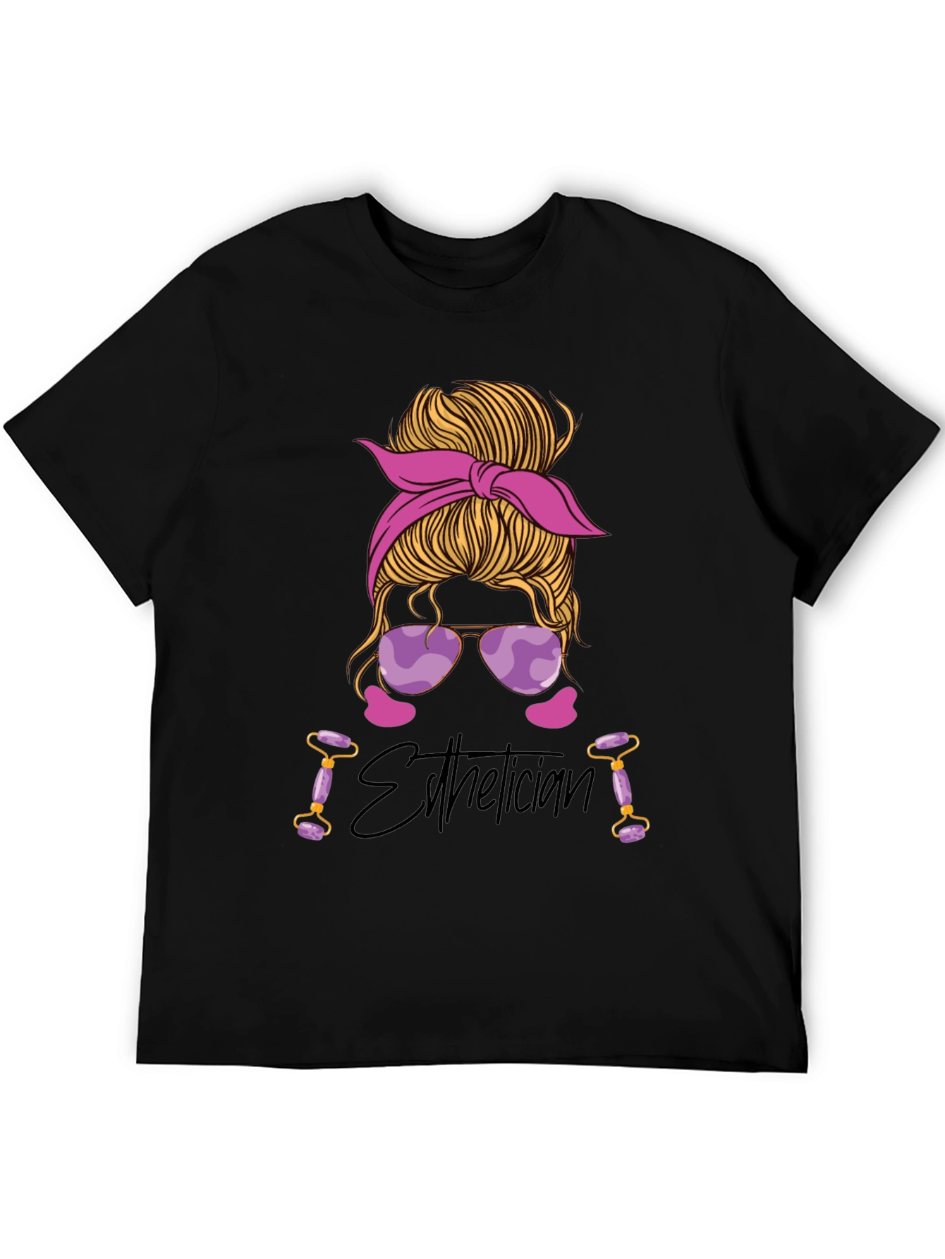 Esthetician Messy Bun T-Shirt