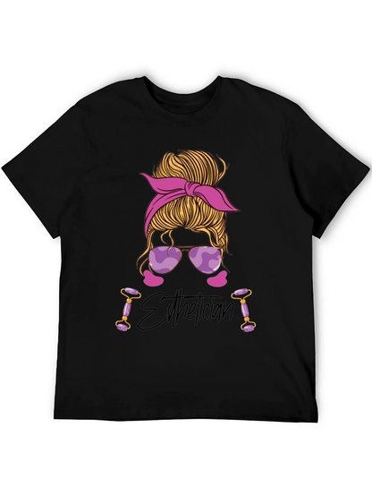 Esthetician Messy Bun T-Shirt