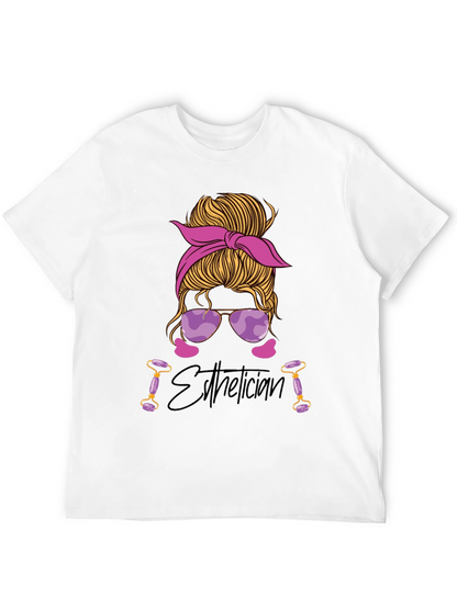 Esthetician Messy Bun T-Shirt