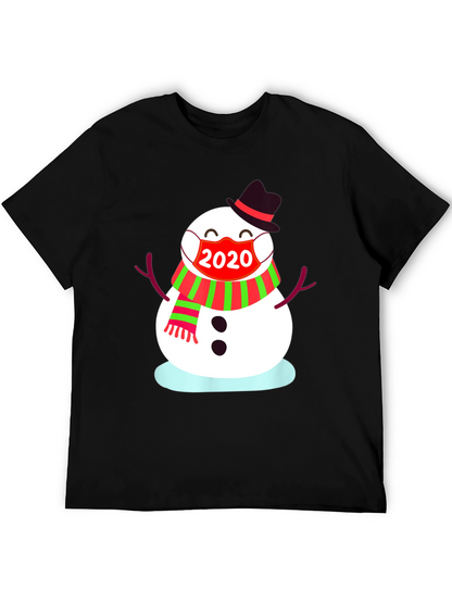Festive 2020 Snowman Mask T-Shirt