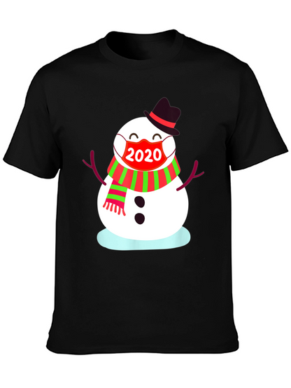 Festive 2020 Snowman Mask T-Shirt