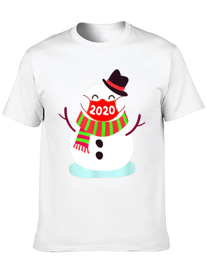Festive 2020 Snowman Mask T-Shirt