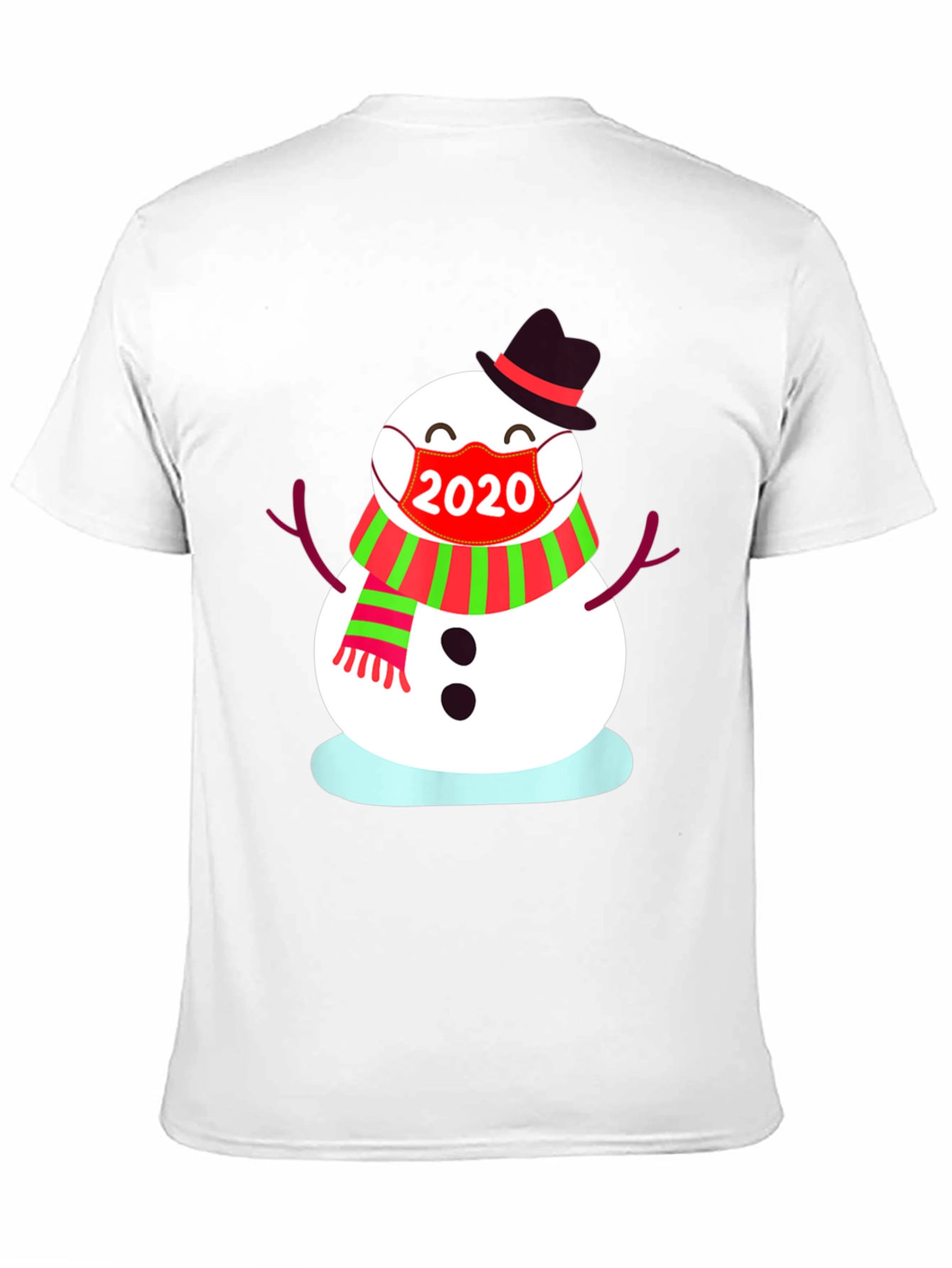 Festive 2020 Snowman Mask T-Shirt