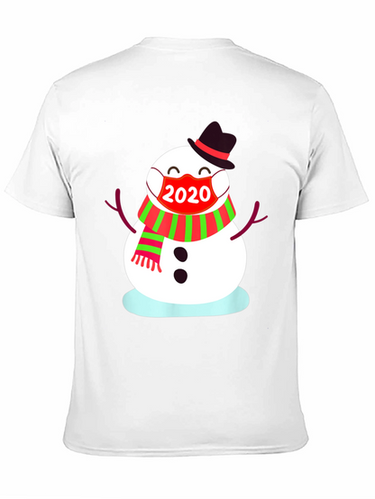 Festive 2020 Snowman Mask T-Shirt