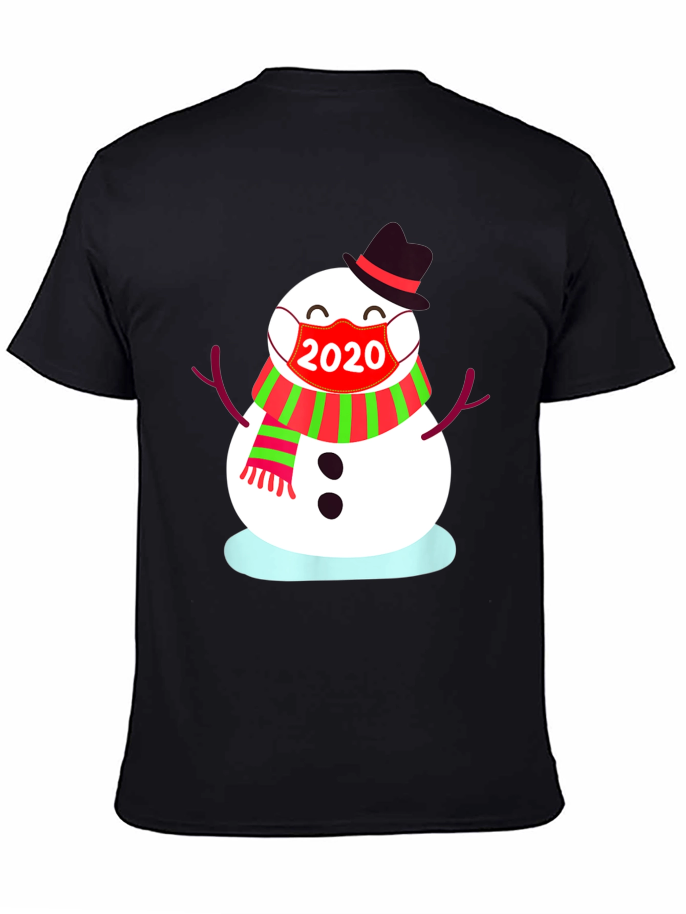 Festive 2020 Snowman Mask T-Shirt