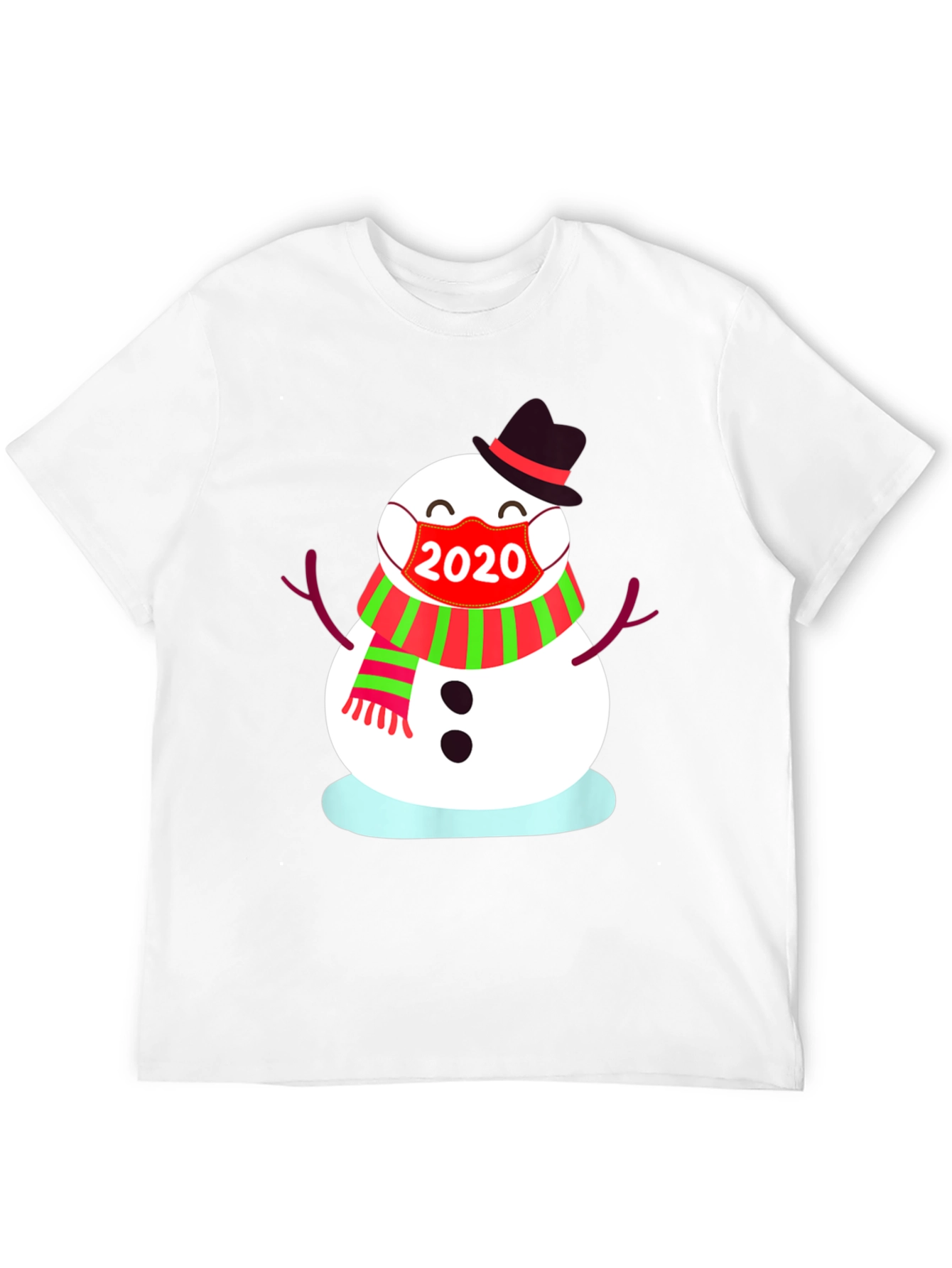 Festive 2020 Snowman Mask T-Shirt