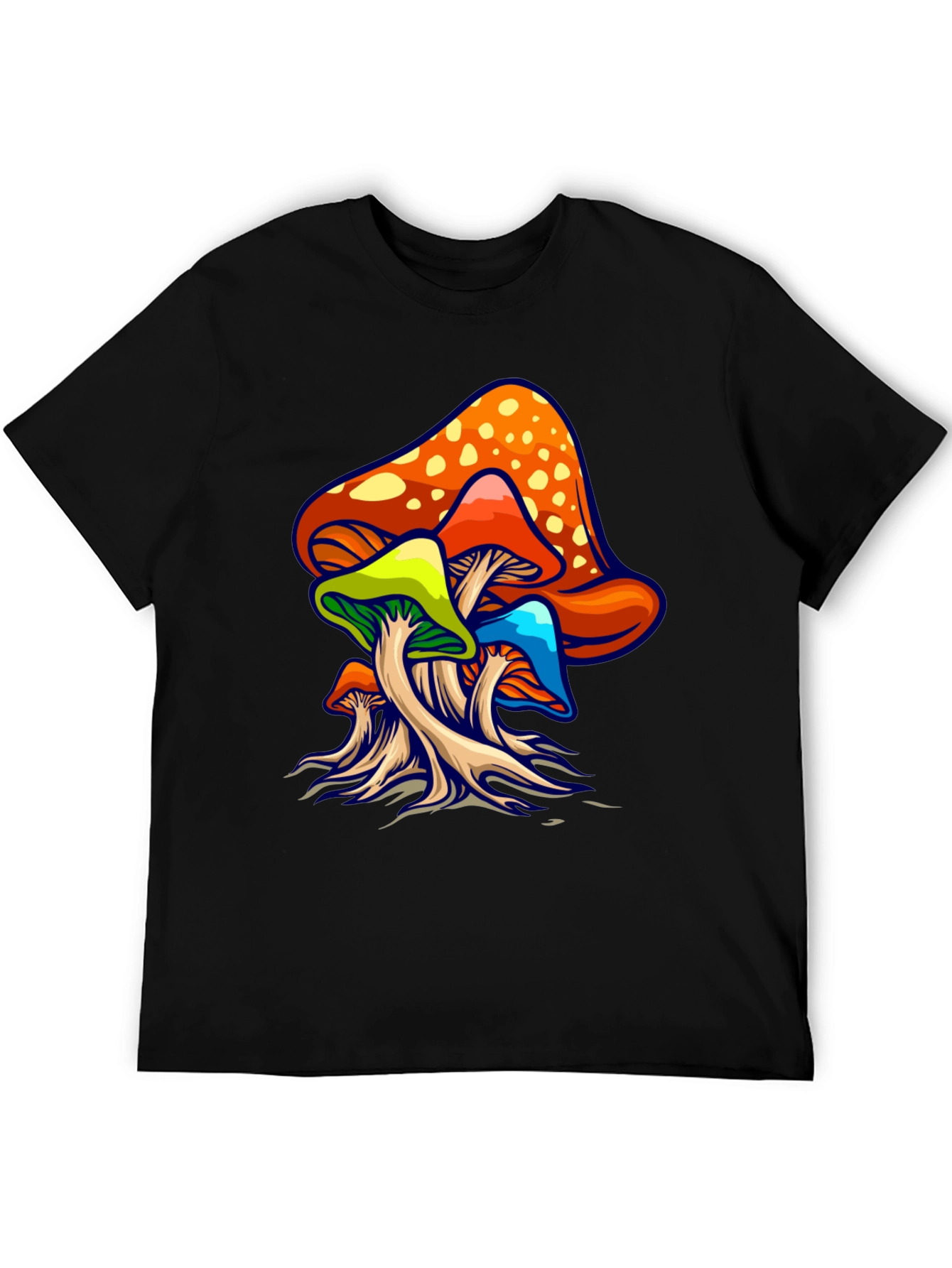 Psychedelic Mushroom Graphic Tee - Groovy Design