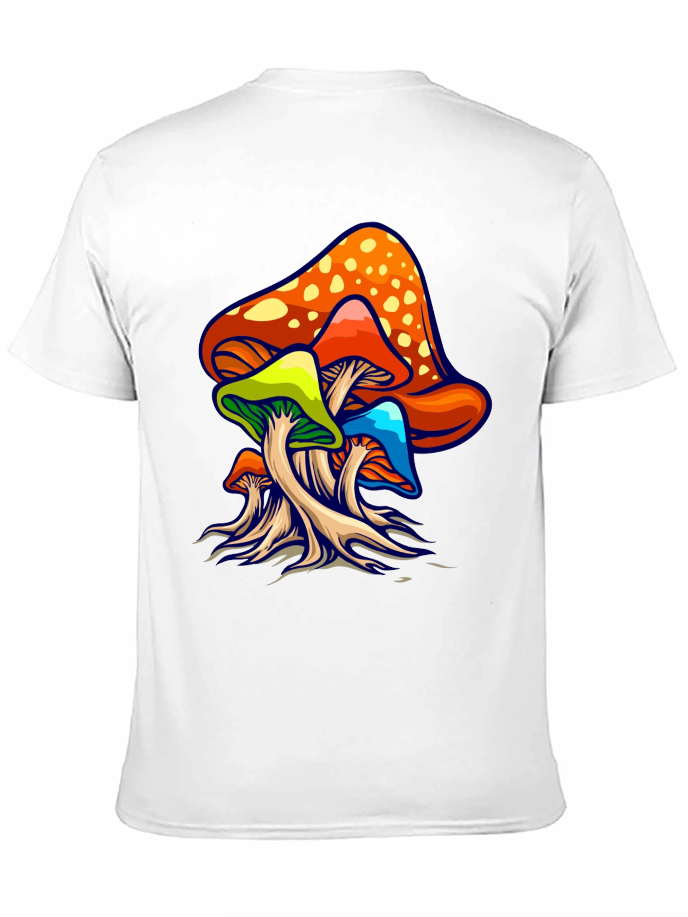 Psychedelic Mushroom Graphic Tee - Groovy Design