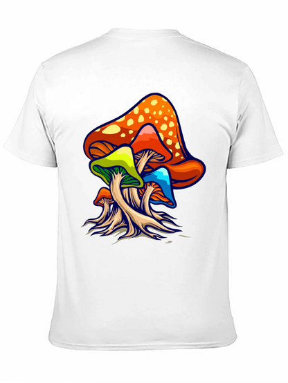 Psychedelic Mushroom Graphic Tee - Groovy Design