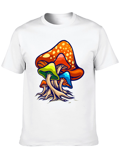 Psychedelic Mushroom Graphic Tee - Groovy Design