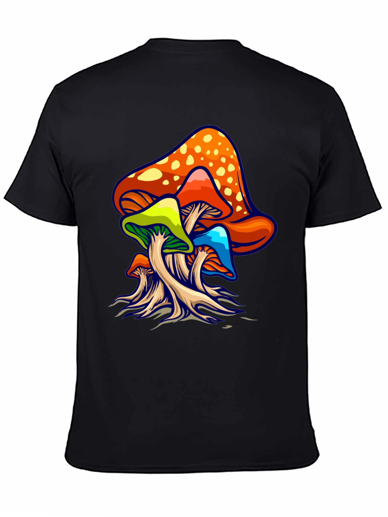 Psychedelic Mushroom Graphic Tee - Groovy Design