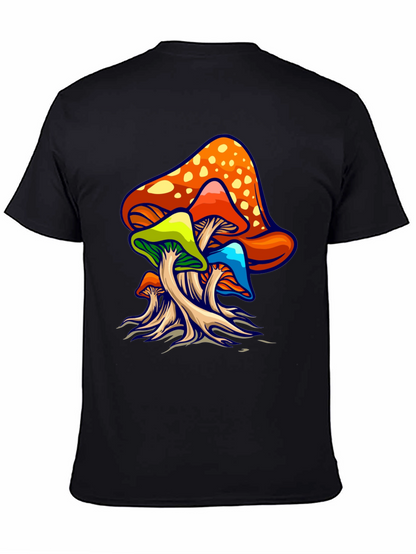 Psychedelic Mushroom Graphic Tee - Groovy Design