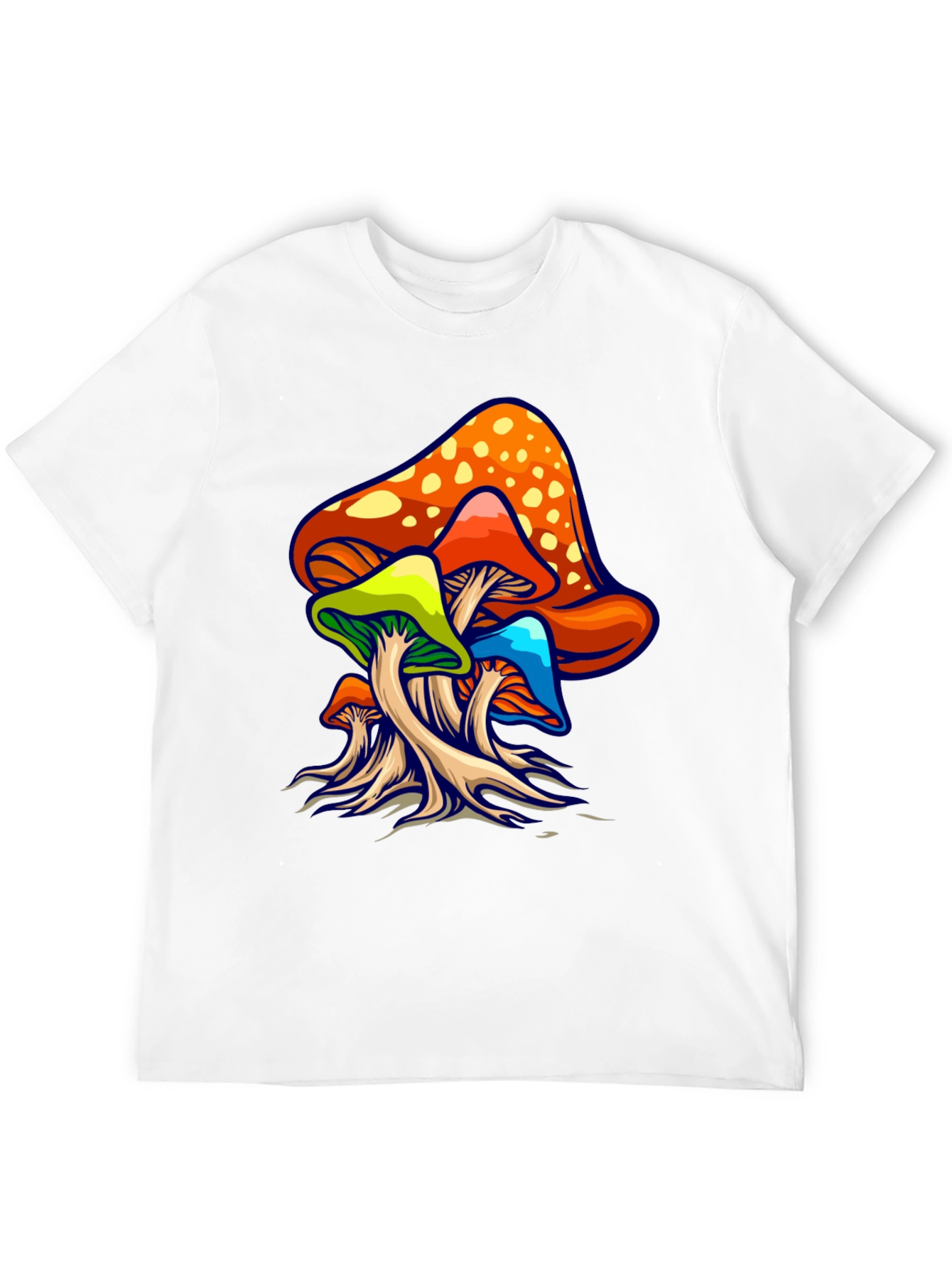 Psychedelic Mushroom Graphic Tee - Groovy Design