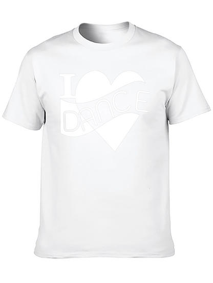 I Heart Dance Graphic Tee - Stylish Black T-Shirt