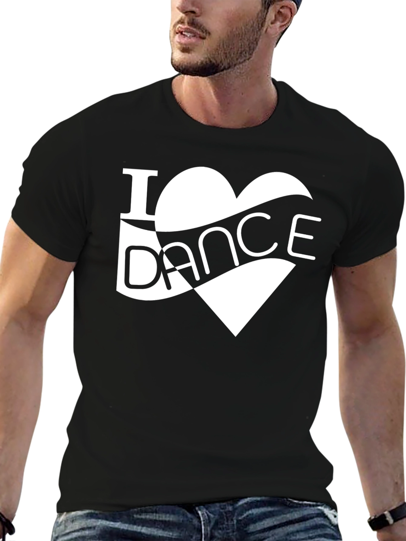 I Heart Dance Graphic Tee - Stylish Black T-Shirt