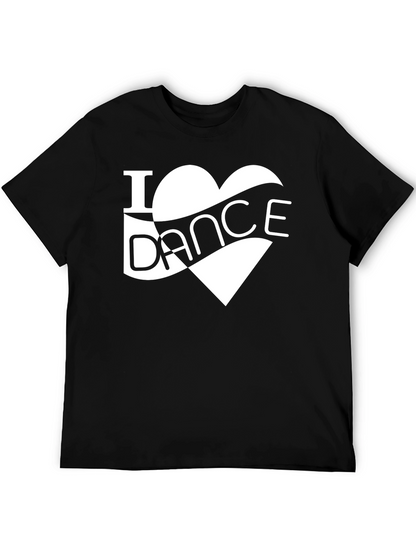 I Heart Dance Graphic Tee - Stylish Black T-Shirt