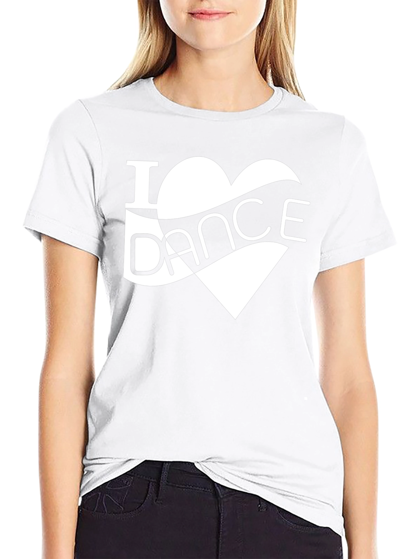 I Heart Dance Graphic Tee - Stylish Black T-Shirt