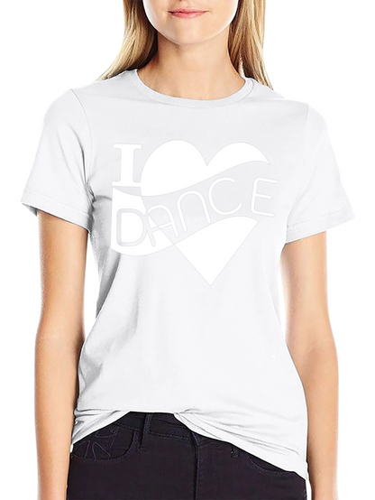 I Heart Dance Graphic Tee - Stylish Black T-Shirt