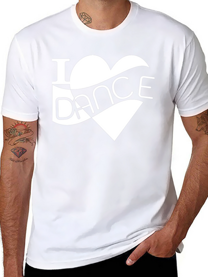 I Heart Dance Graphic Tee - Stylish Black T-Shirt