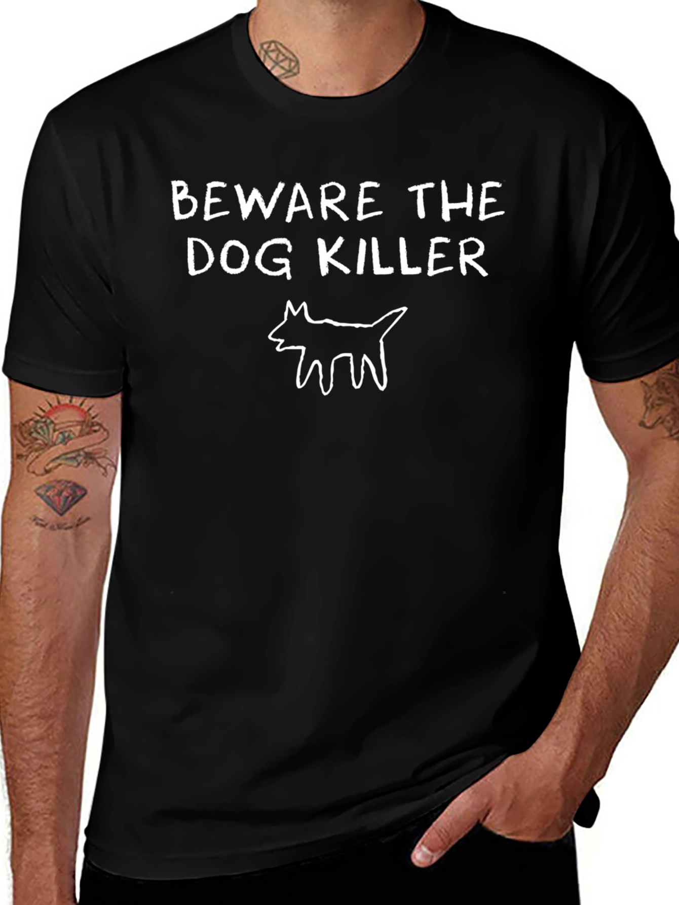 Beware the Dog Killer T-Shirt - Graphic Tee
