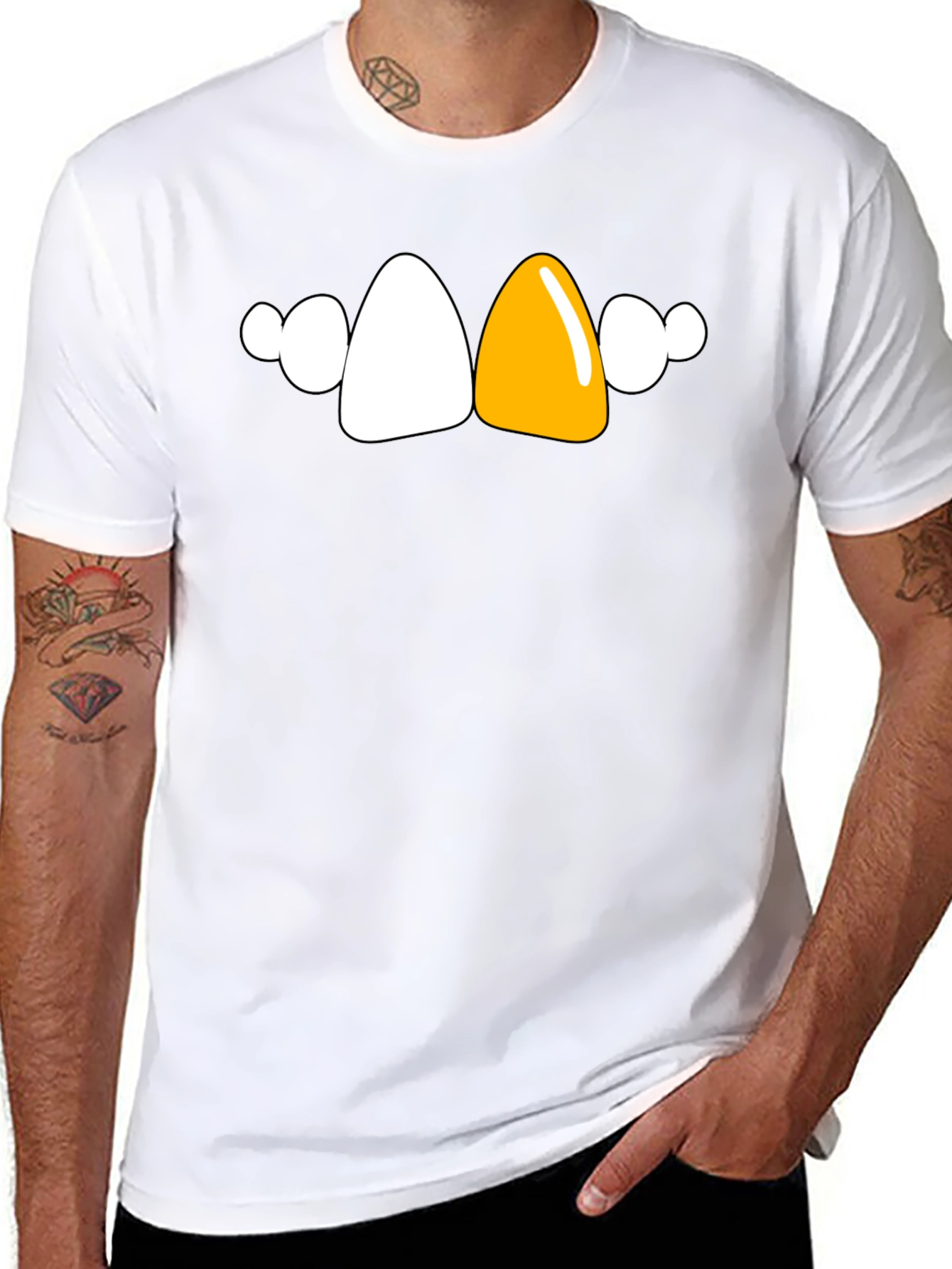 Funny Teeth T-Shirt - Unique Gold Tooth Design