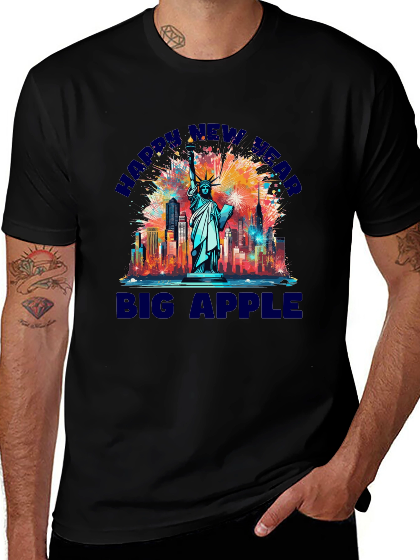 Happy New Year Big Apple T-Shirt