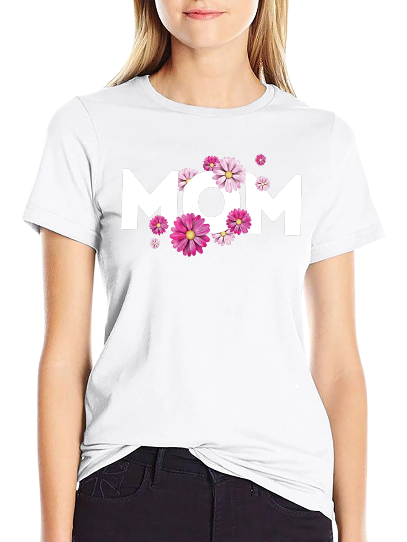 Floral MOM Graphic T-Shirt - Mothers Day Apparel