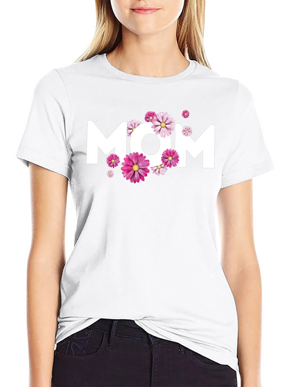 Floral MOM Graphic T-Shirt - Mothers Day Apparel