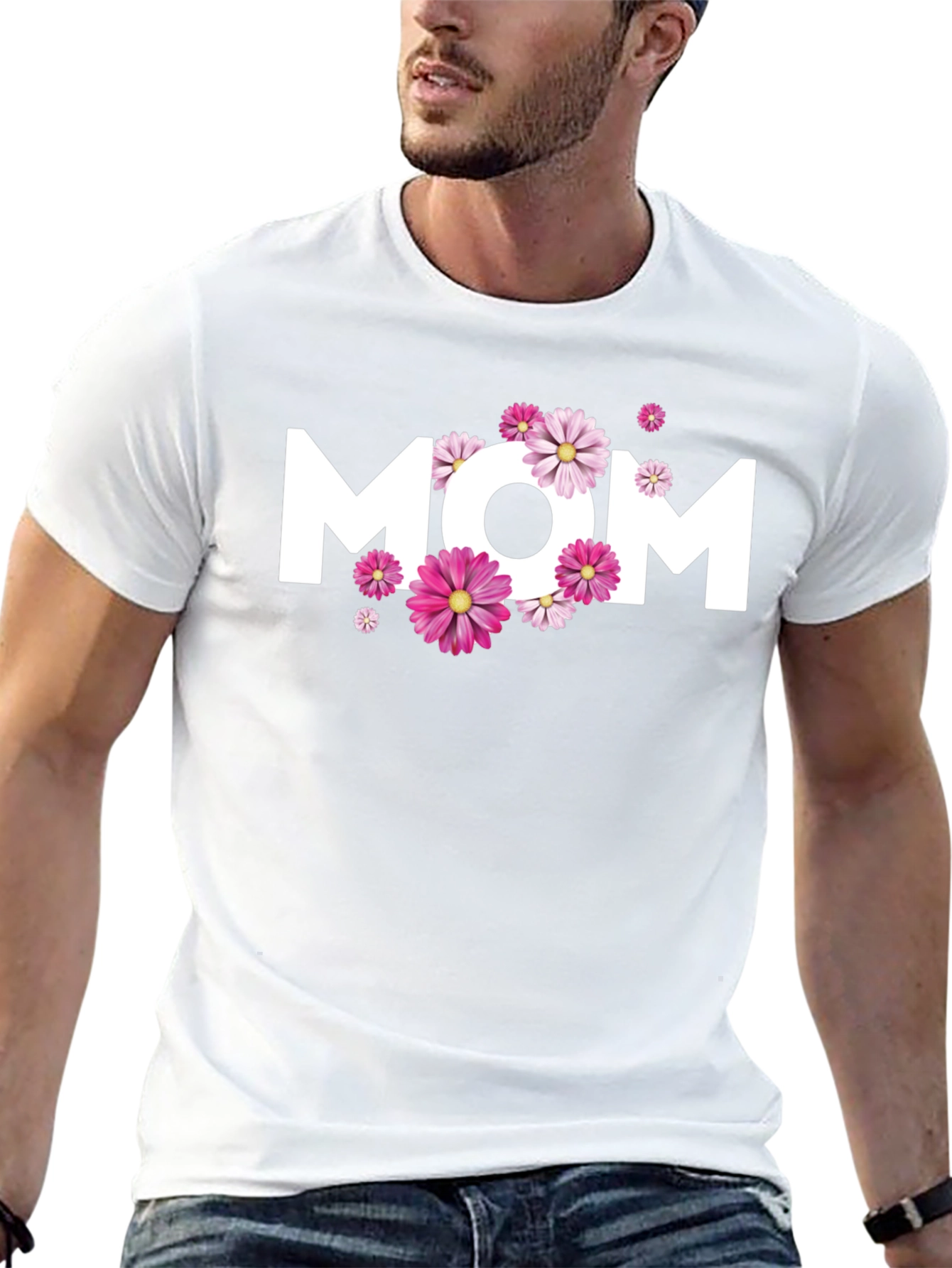 Floral MOM Graphic T-Shirt - Mothers Day Apparel