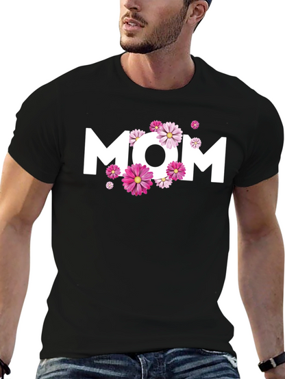 Floral MOM Graphic T-Shirt - Mothers Day Apparel